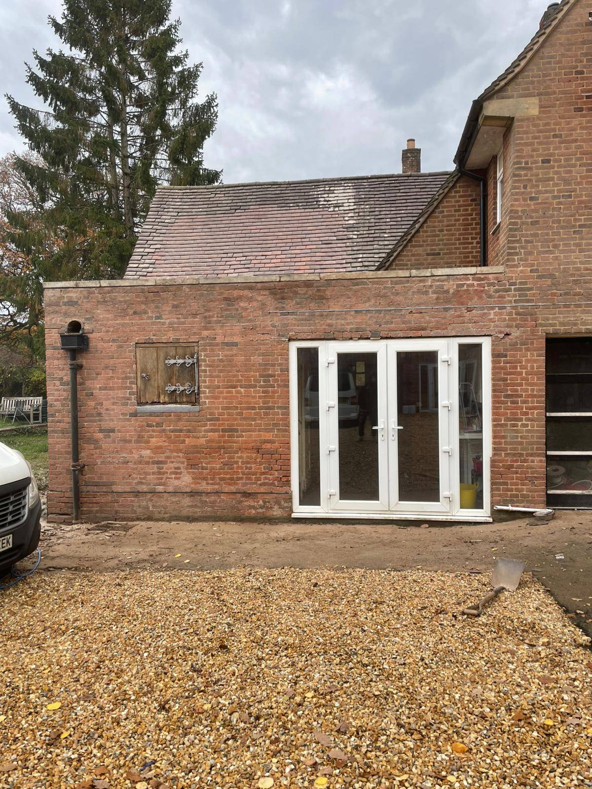Clean brickwork — after